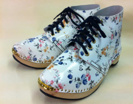 Floral Derby Clog